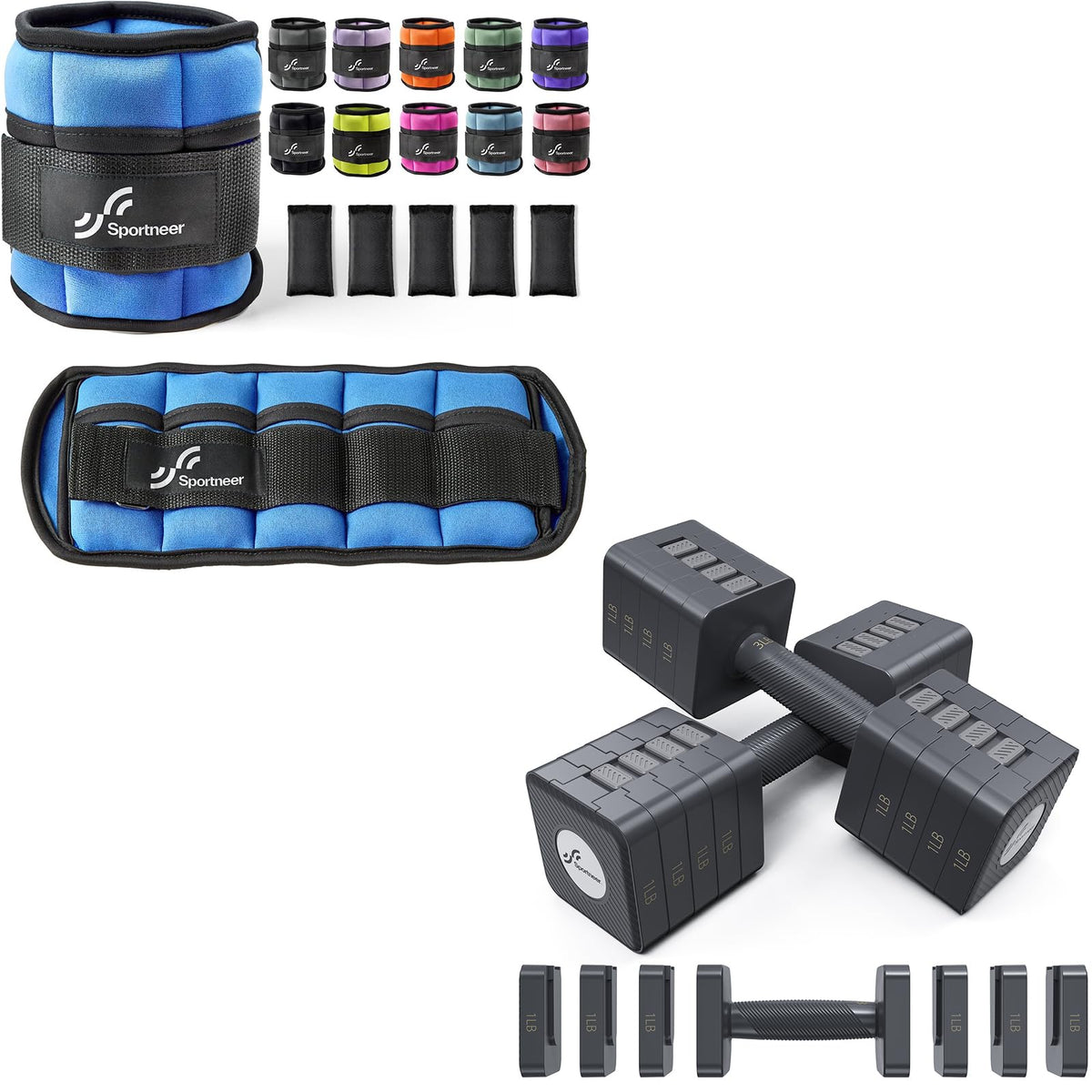 Adjustable Ankle Weights with Dumbbells H50866