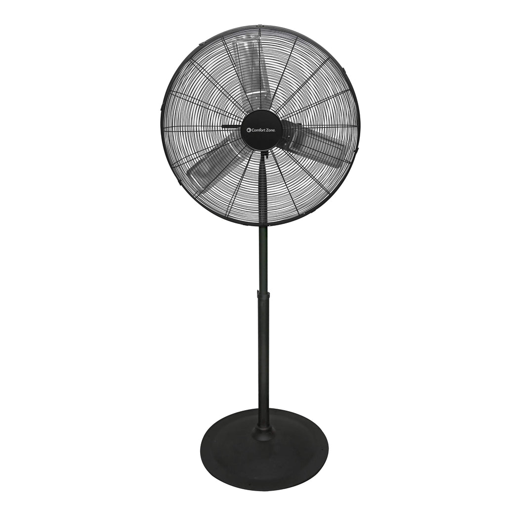 Industrial Pedestal Fan, 30 inch, 3 Speed, Adjustable Height, Metal O912144