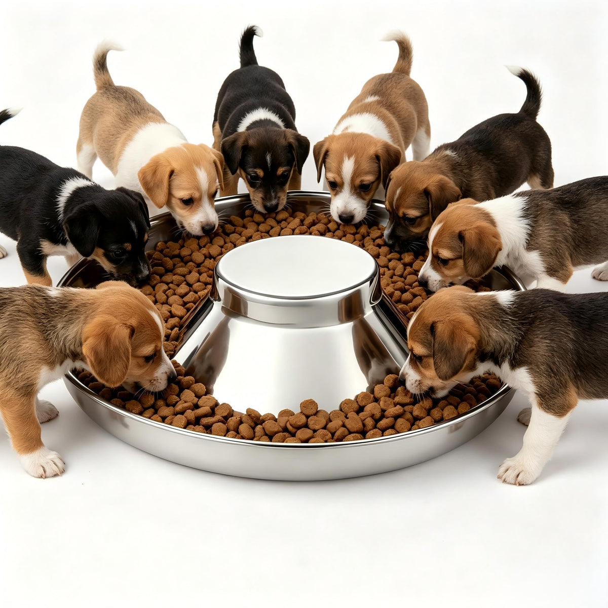 Stainless Steel Multi-Pet Feeding Bowl H375