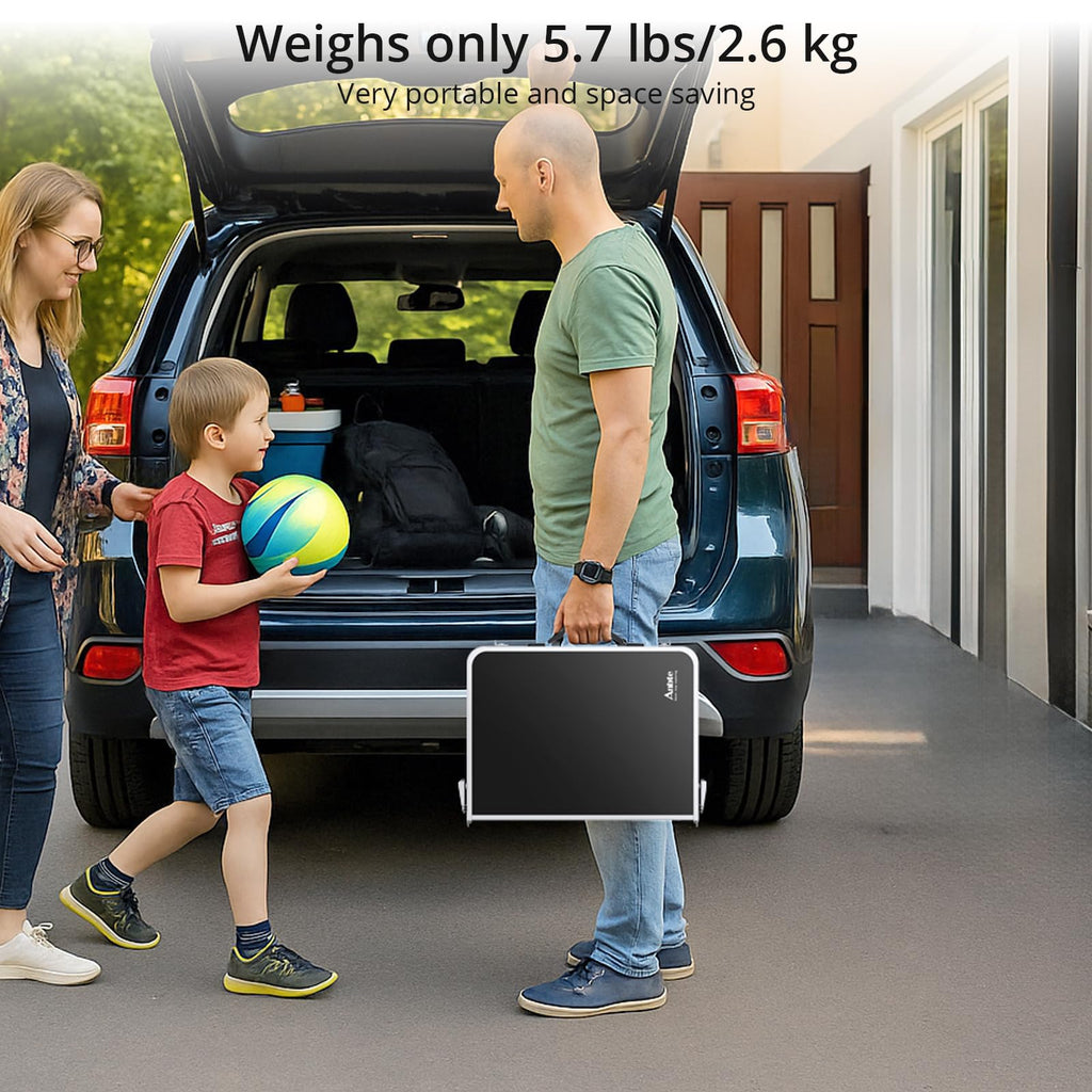 Folding Camping Table 24"X 16" Adjustable Height Z7205