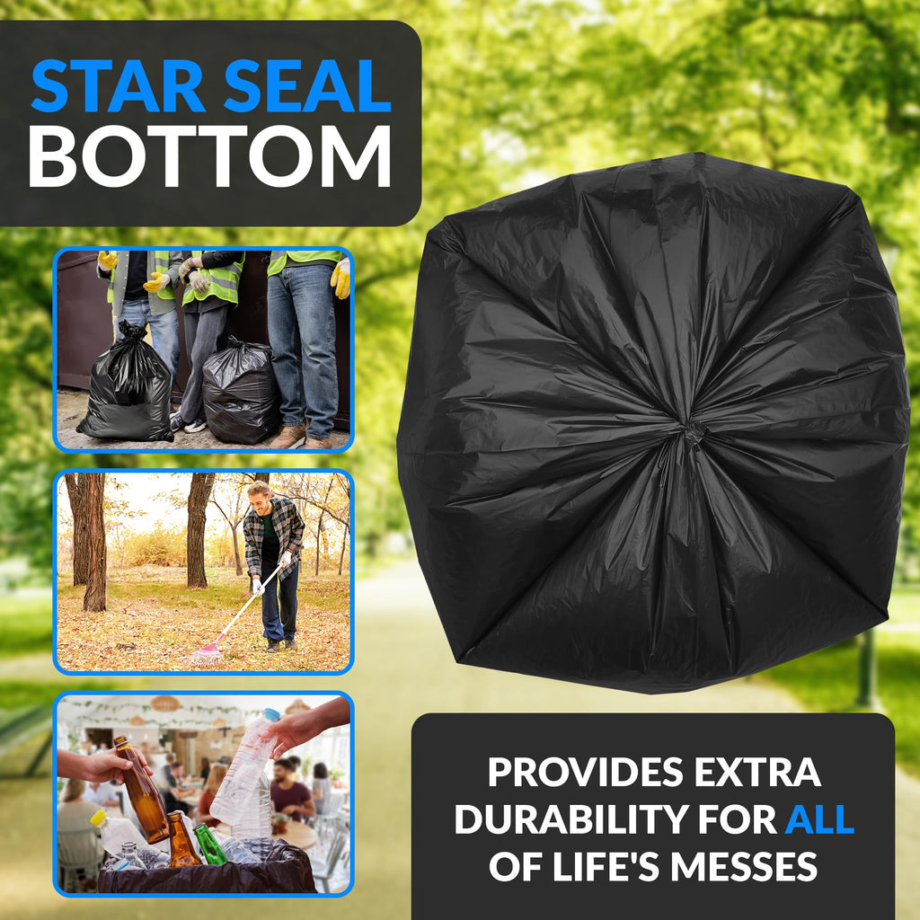 Black Heavy Duty Trash Bags 30 Count J59670