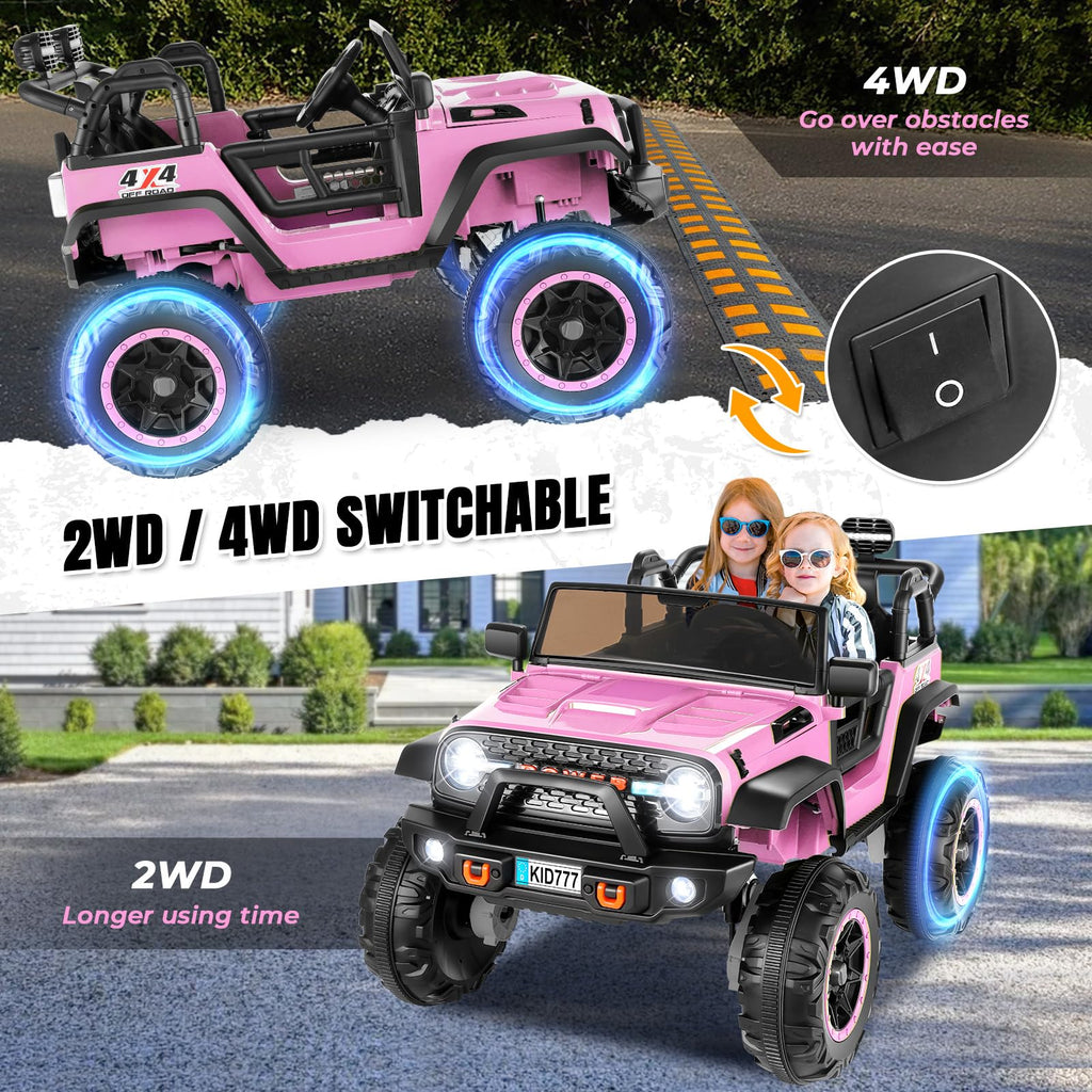 24V Pink Ride on Toy Car H230115
