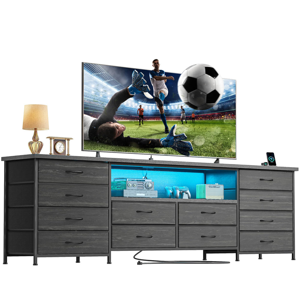 Black 12 Drawer Dresser N13038