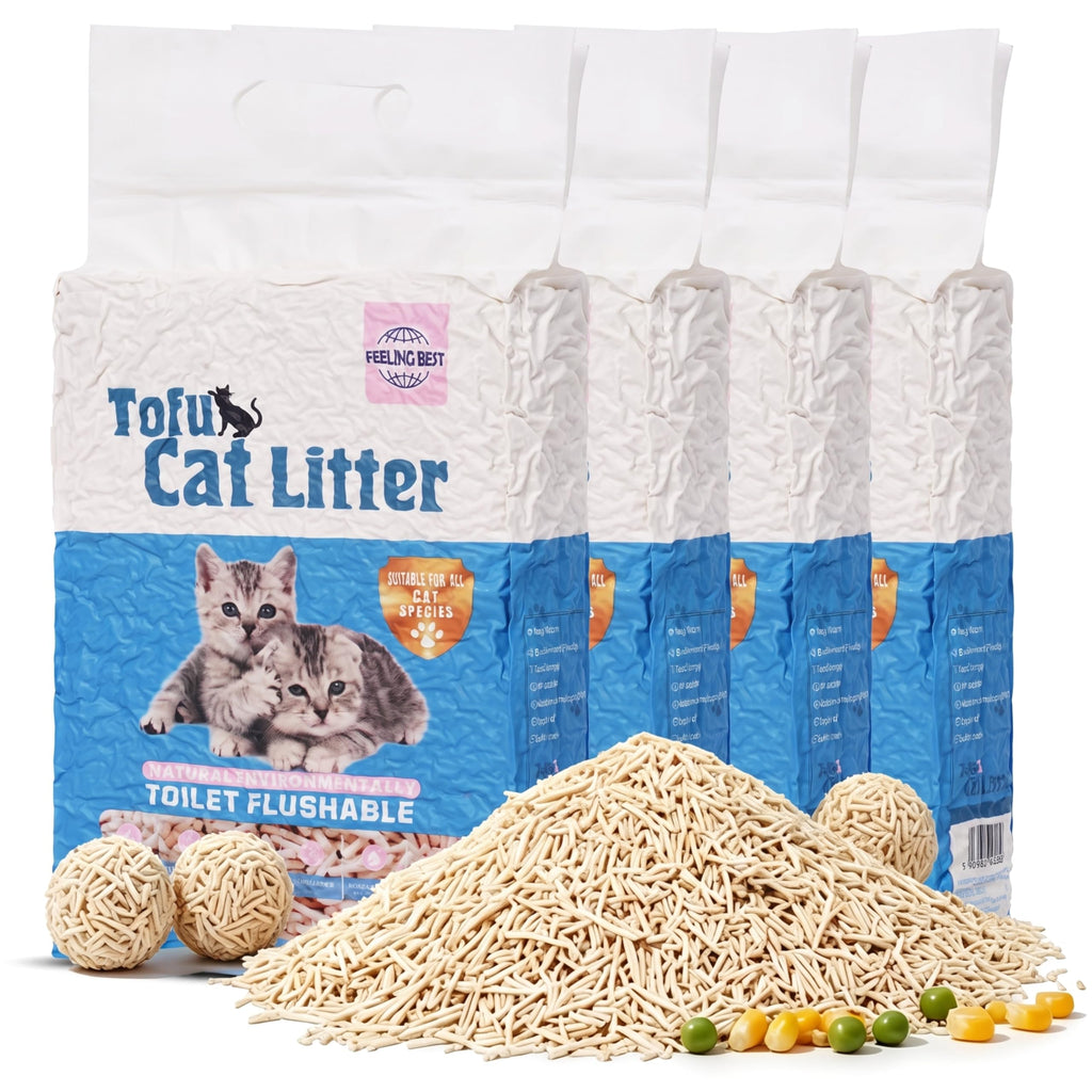 Tofu Cat Litter, Fast Clumping, 22.4 lb V634