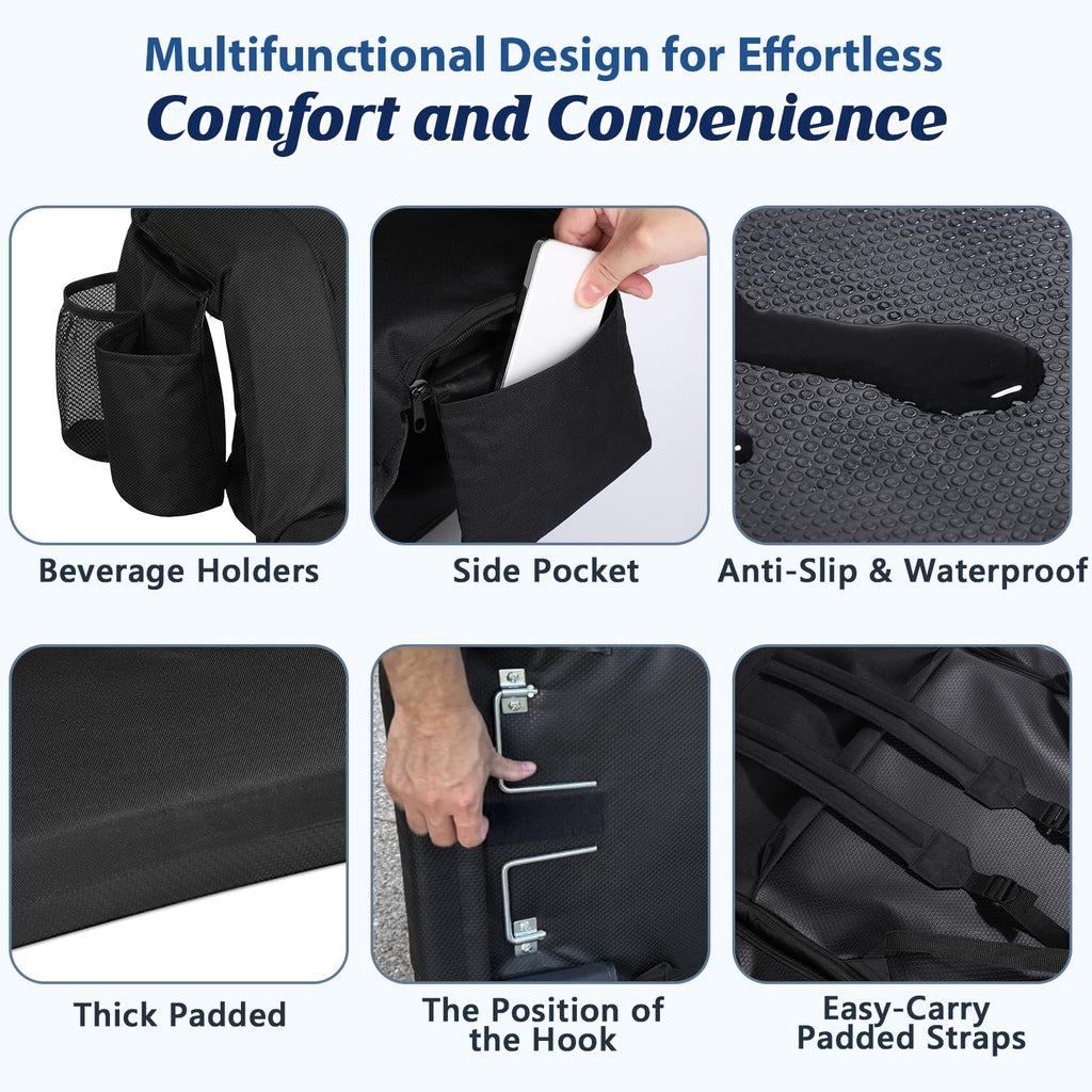 25” Extra Wide Stadium Seats with Back Support 2 Pack P7782