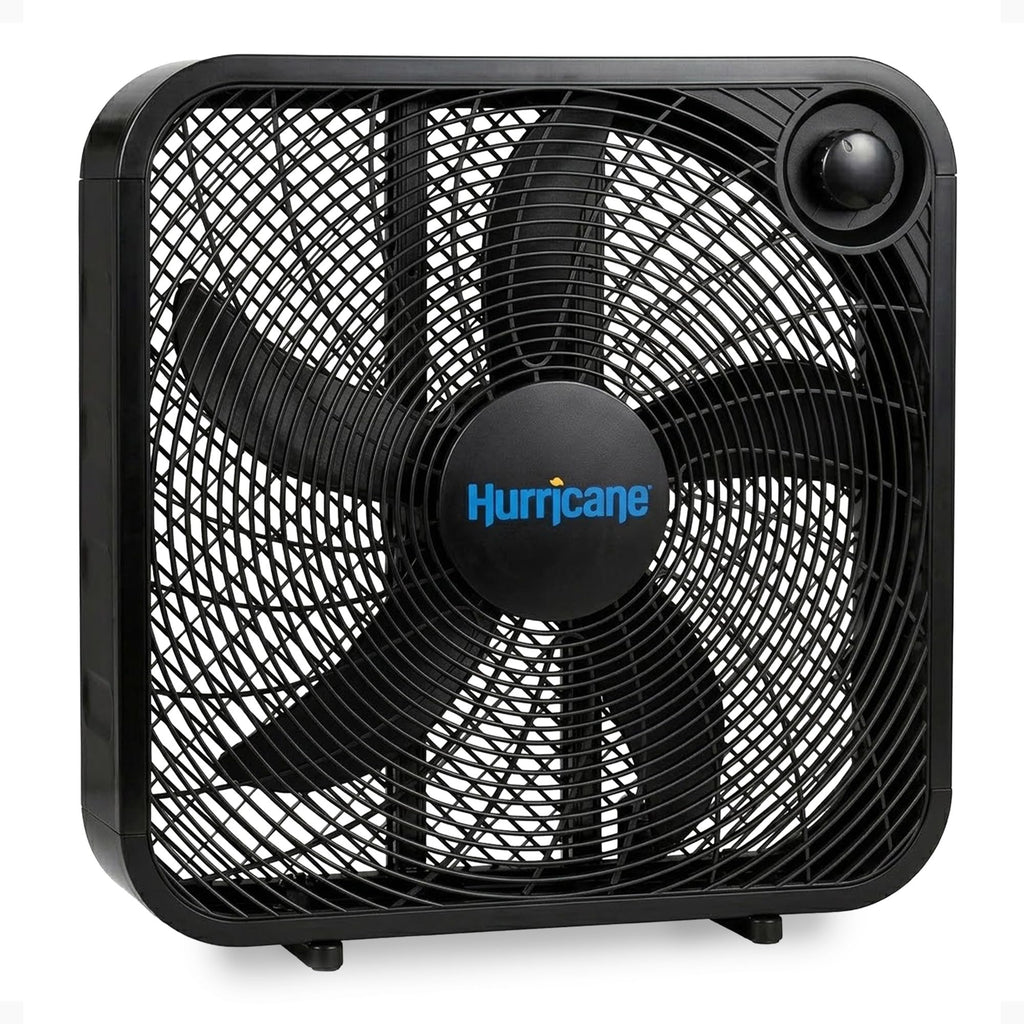 Black 3 Speed 20in Floor Box Fan O503360