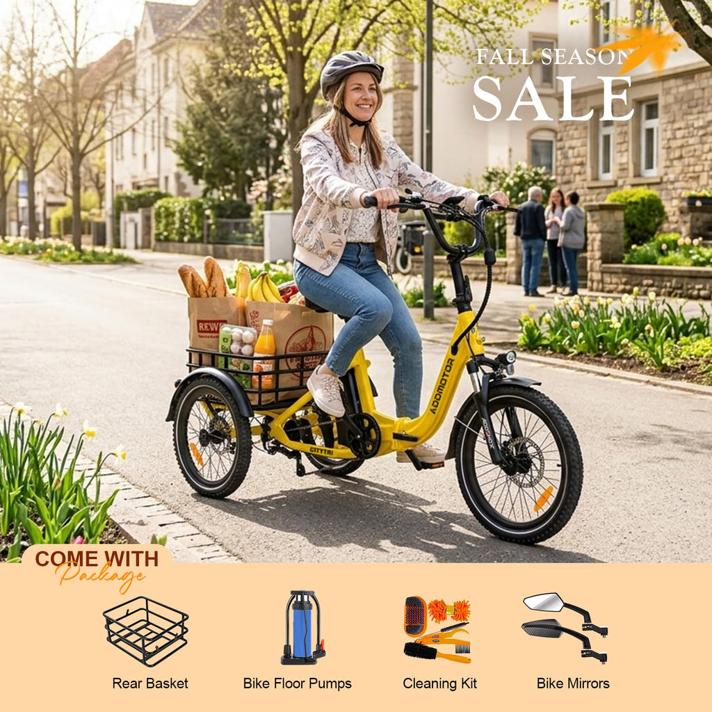 Folding Electric Tricycle 750W 48V 20Ah UL2849 F634