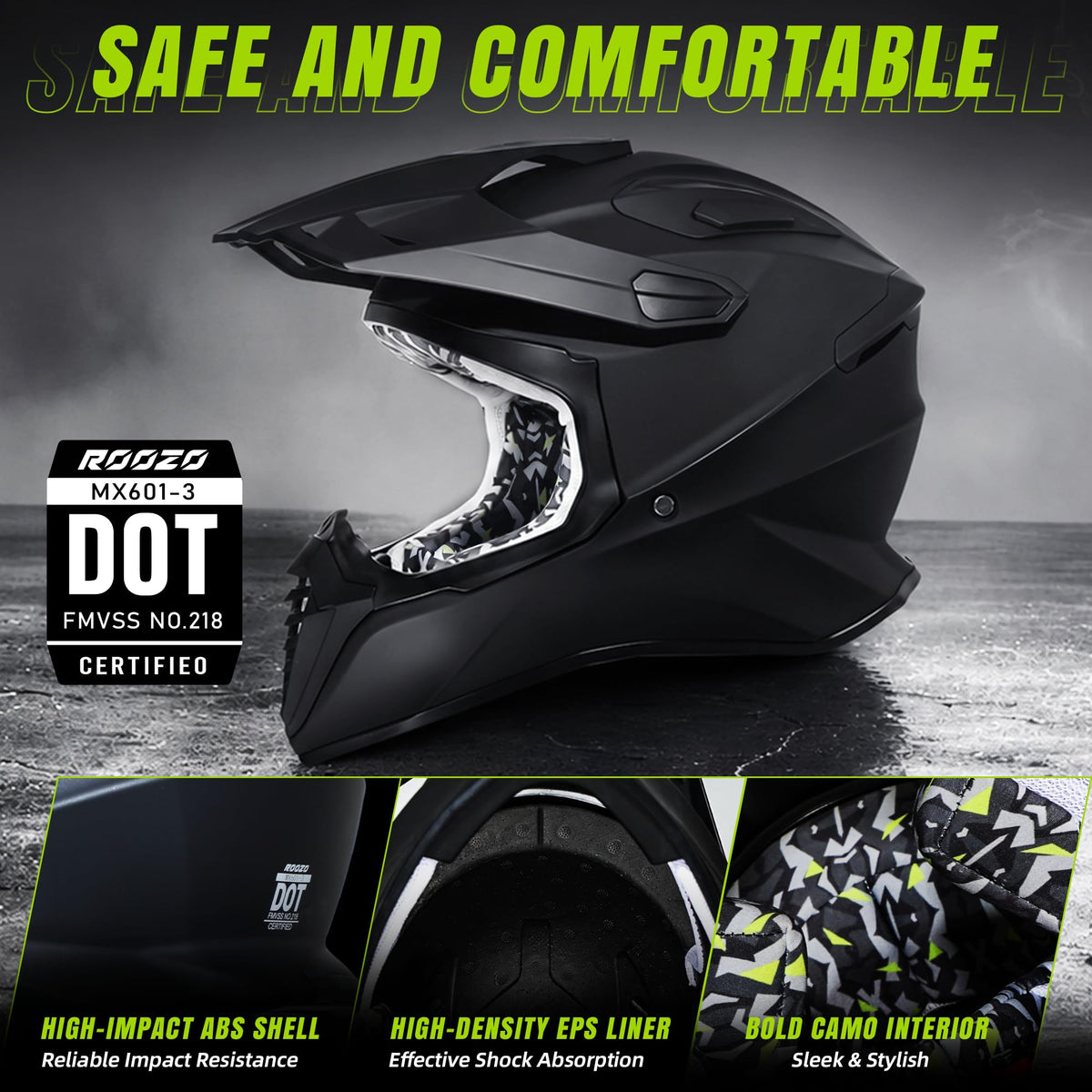 Youth Full Face Motocross Helmet R623