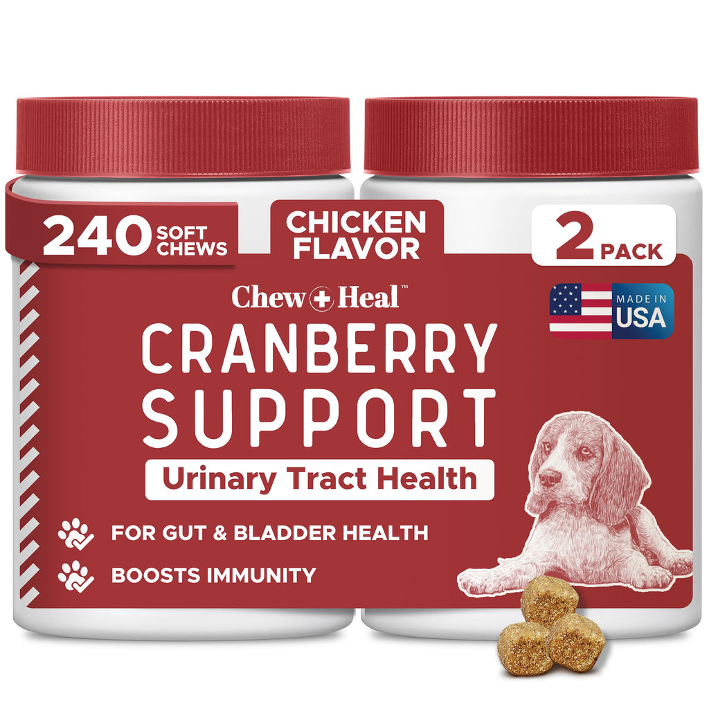 Cranberry Supplement for Dogs, 240 Soft Chews G659