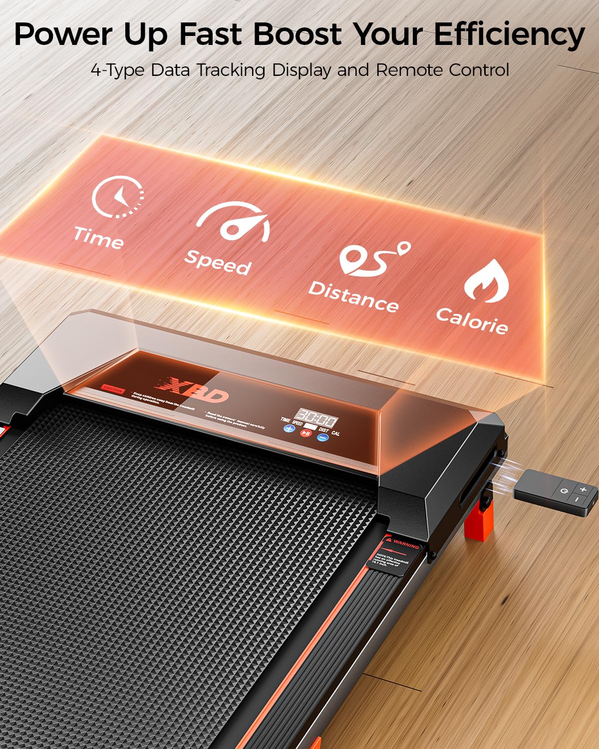 Incline Walking Pad Treadmill 330 Lbs Capacity 2.5HP V6564