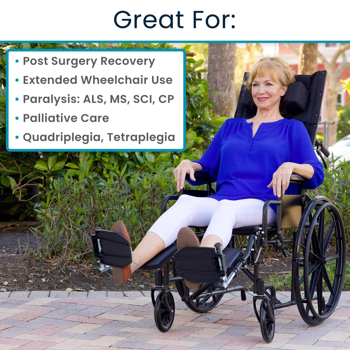 Reclining Wheelchair with Elevating Leg Rests U651223