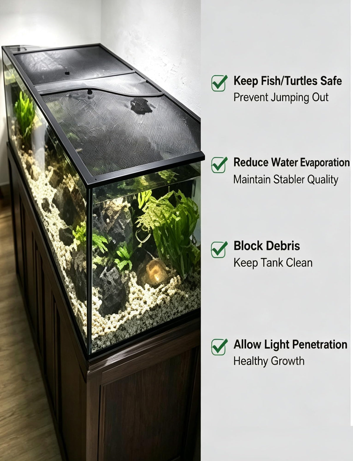 Aluminum Fish Tank Mesh Lid I404