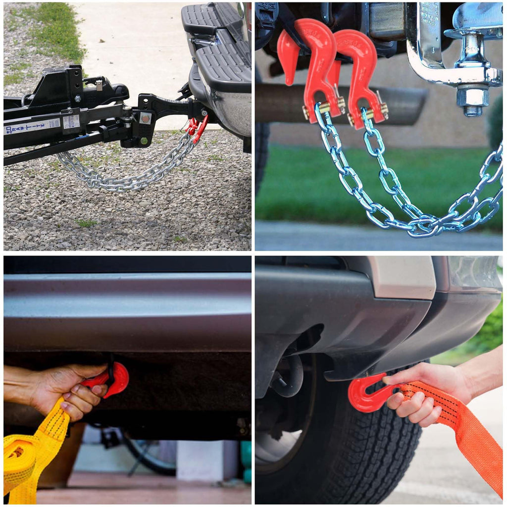 3/8'' Red Powder Coating Grade 80 Clevis Grab Hook H7618