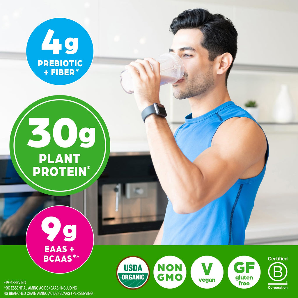 Organic Vegan 30g High Protein Powder Vanilla 2.01 lb L323231