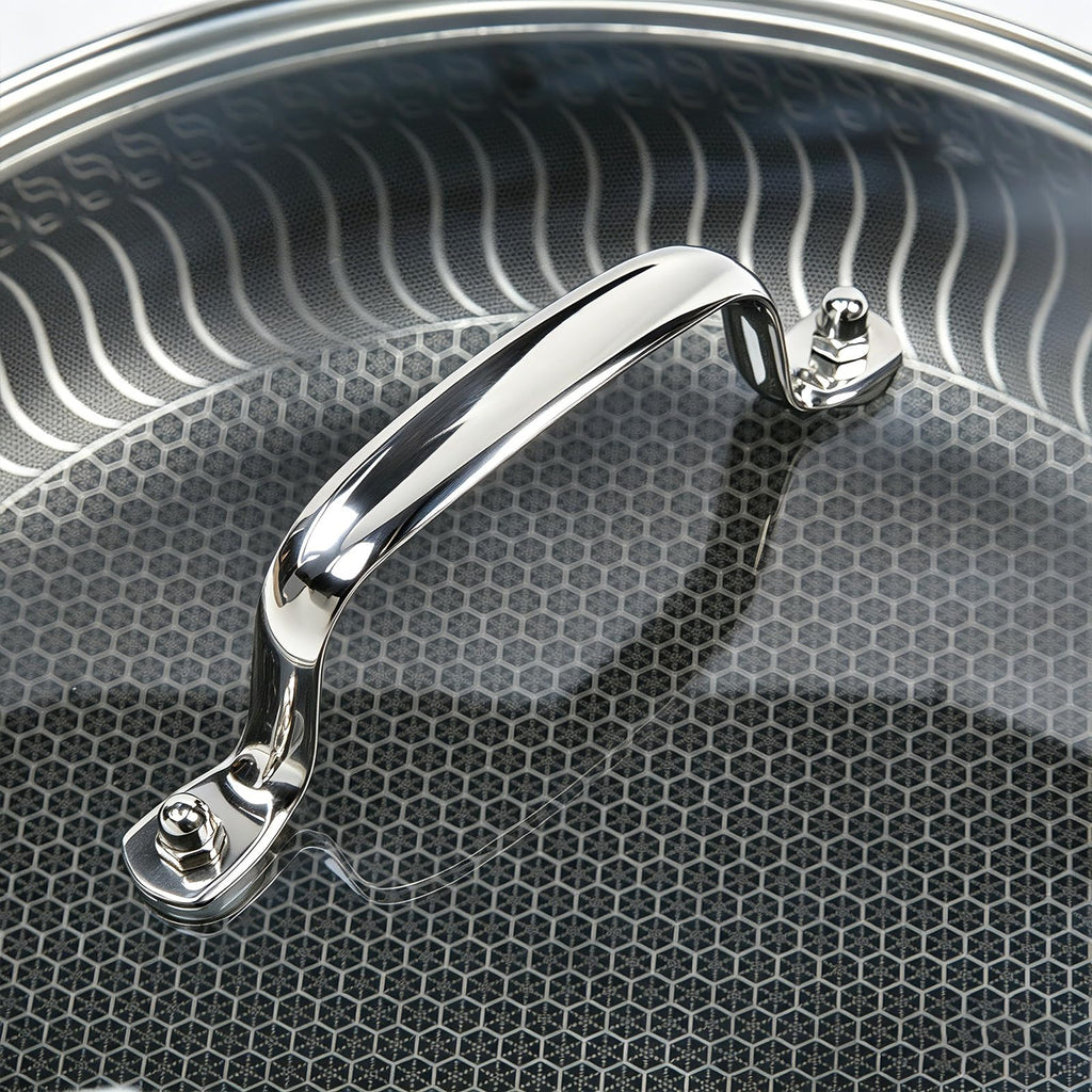 11 IN Glass Lid with Stainless Steel Handle A916872