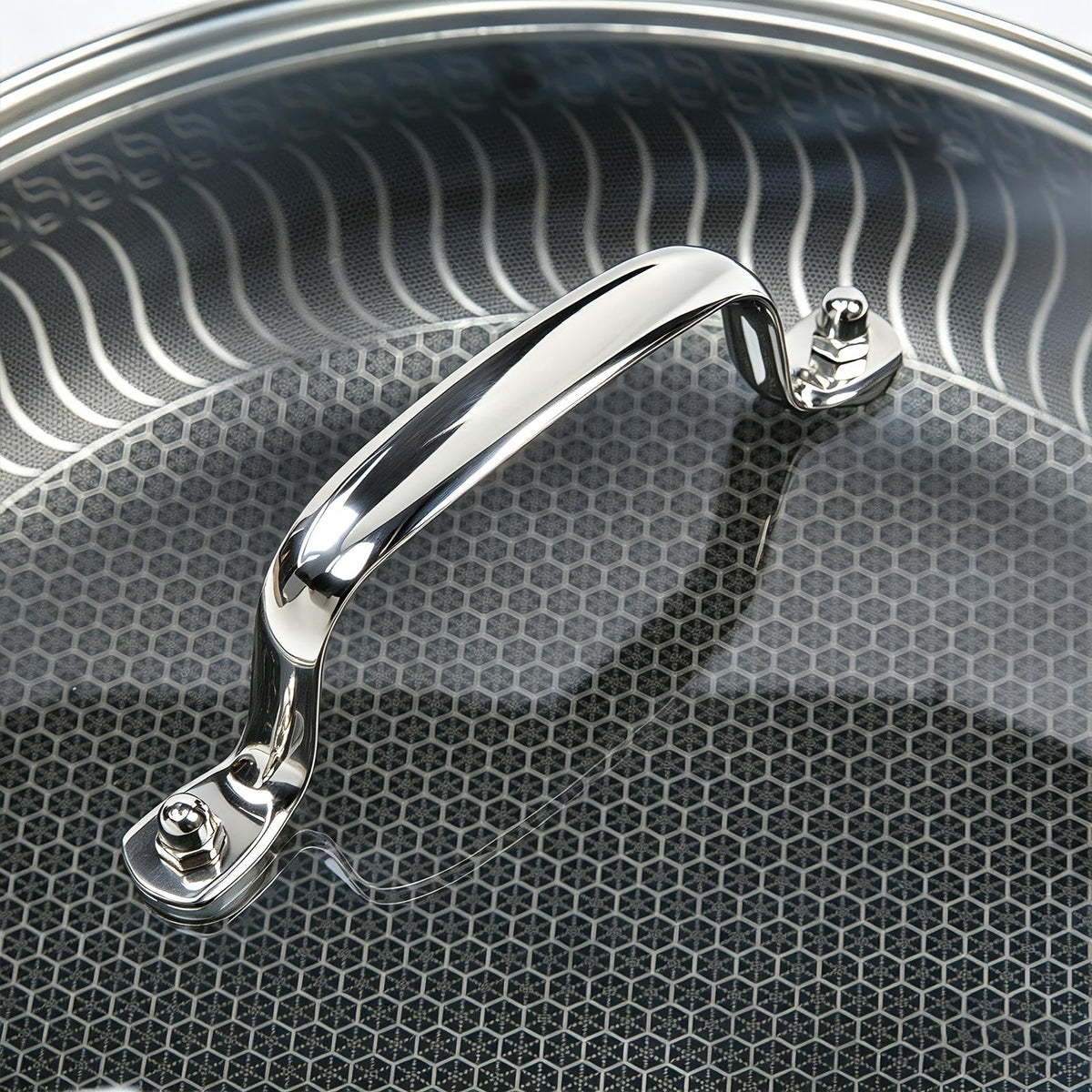 11 IN Glass Lid with Stainless Steel Handle A916872
