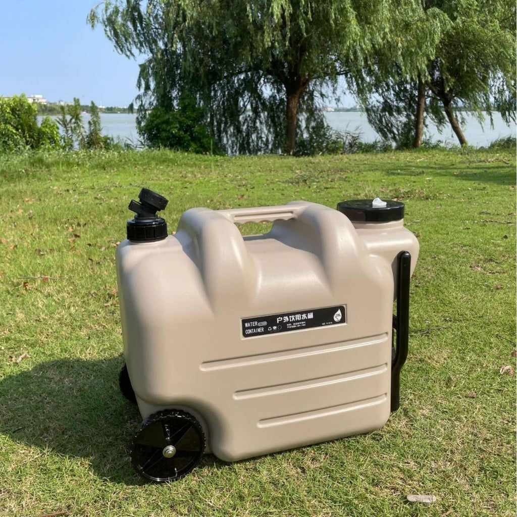 White Portable Water Dispenser with Faucet and Wheels K6604