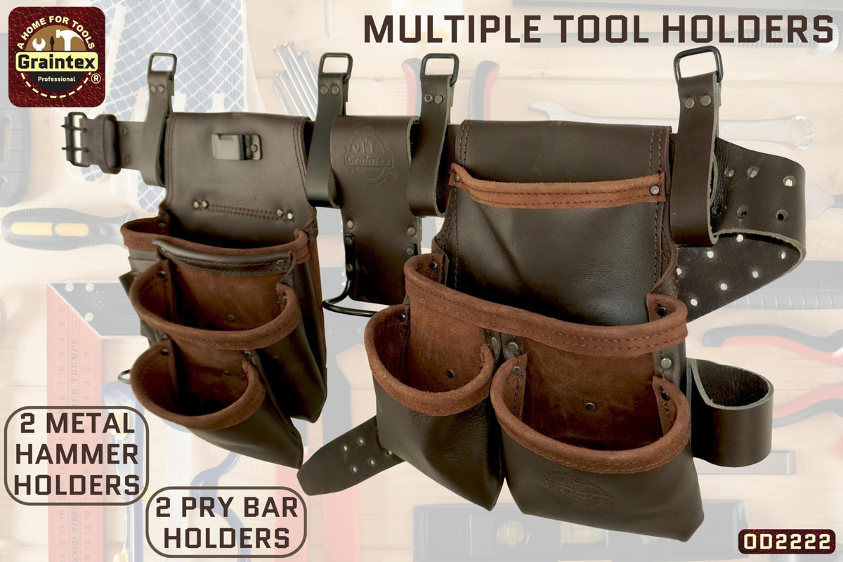 13 Pocket Leather Tool Belt U628384