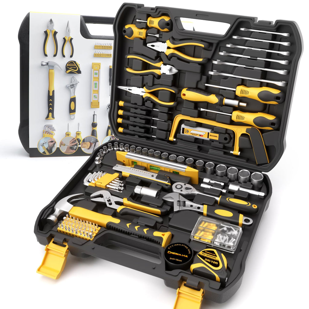 199 Piece Tool Kit with Socket Wrench Tool Box Case K979