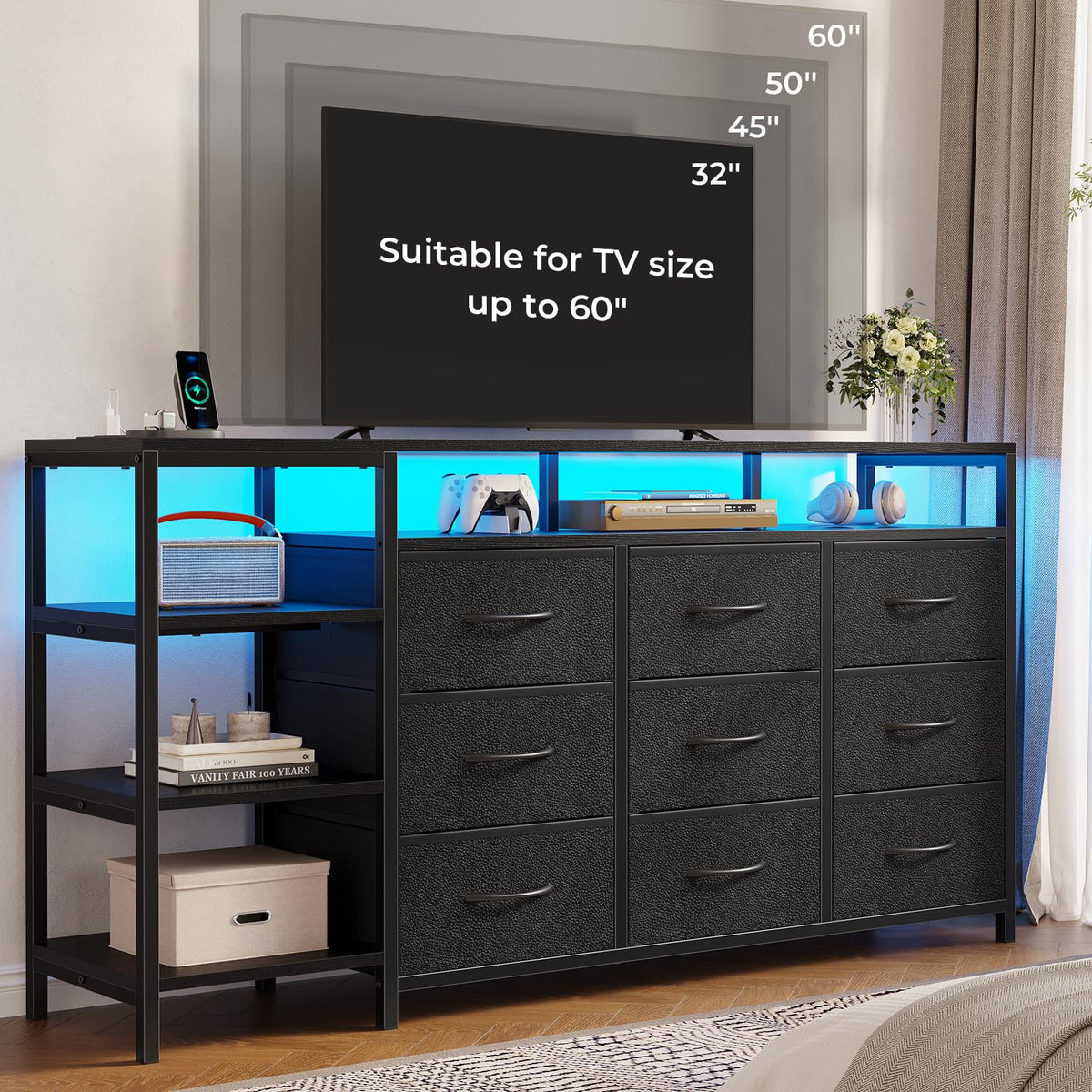 Black TV Stand R312