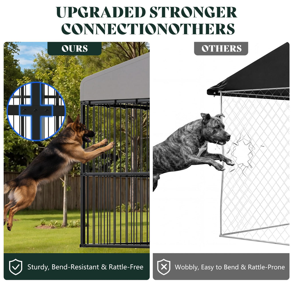 10x20x6.4 FT Outdoor Dog Kennel J601