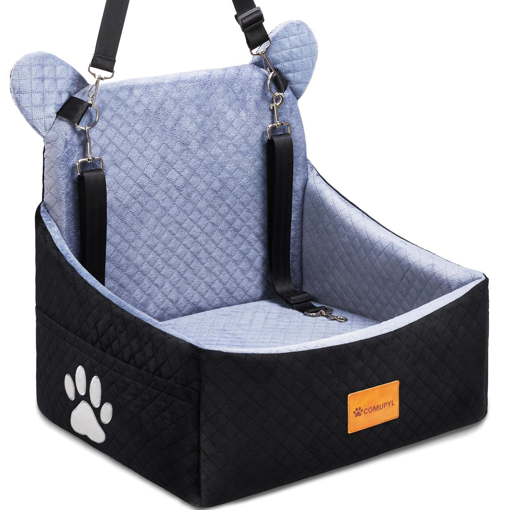 Dog Car Seats for Small/Medium Dogs up to 33lbs (Grey Black) U752497