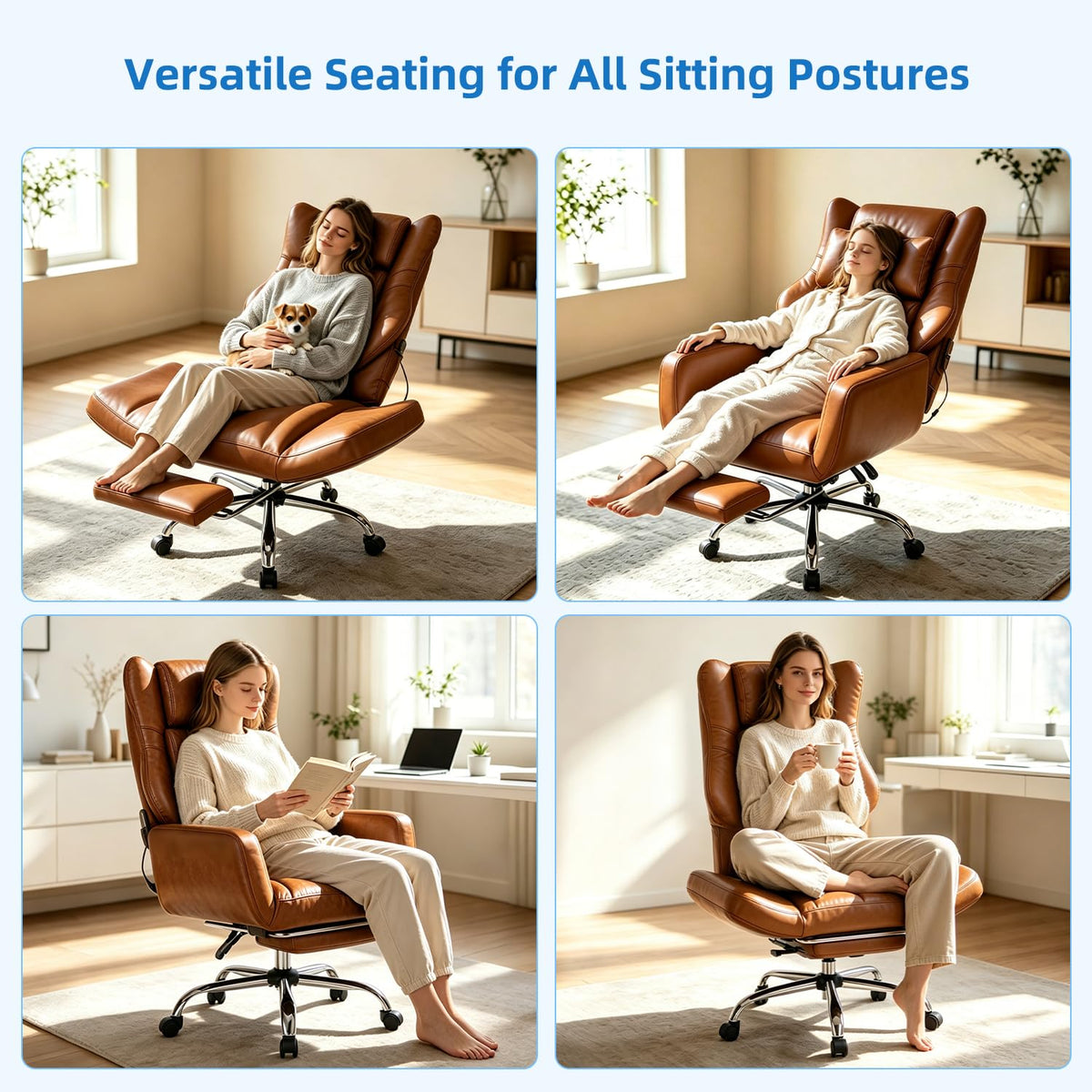 3D Kneading Massage Office Chair P3394