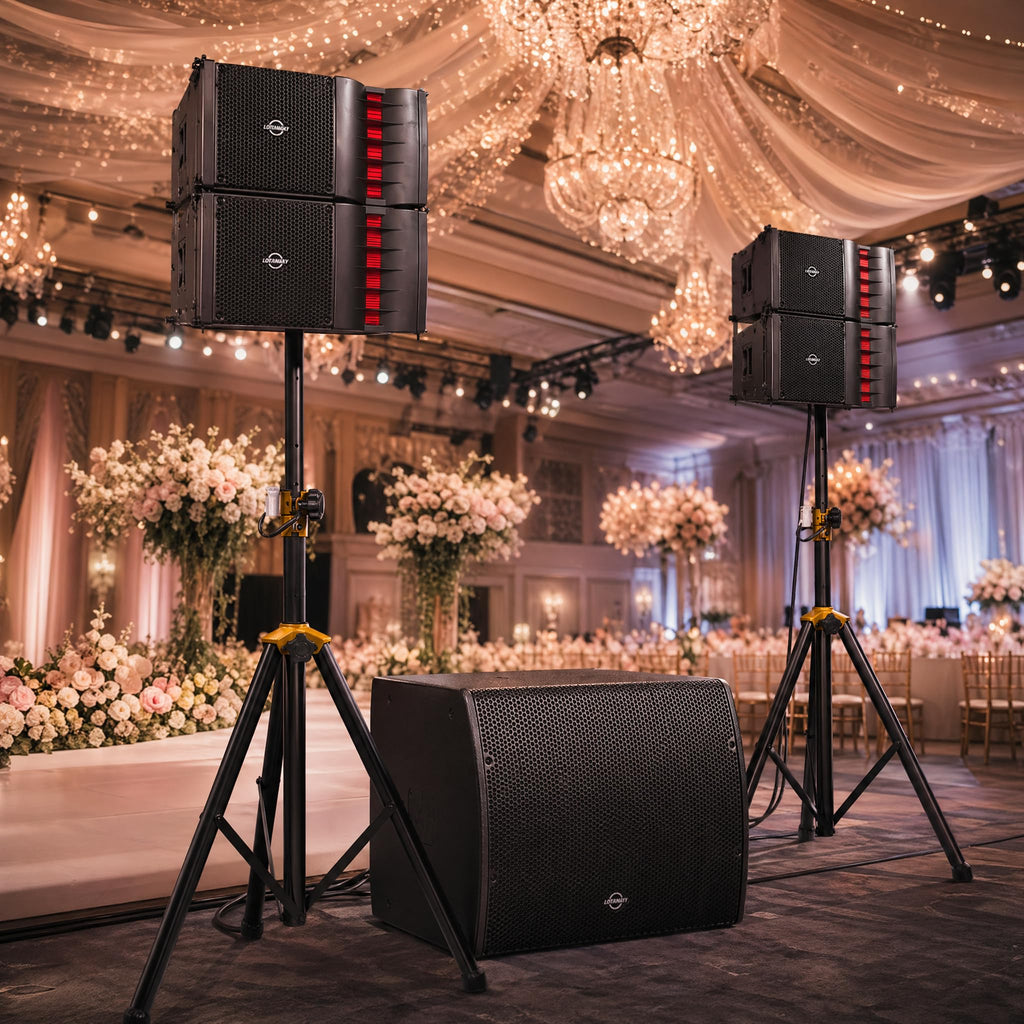 2000W Powered Line Array PA Speaker System with 18 Inch Subwoofer K449