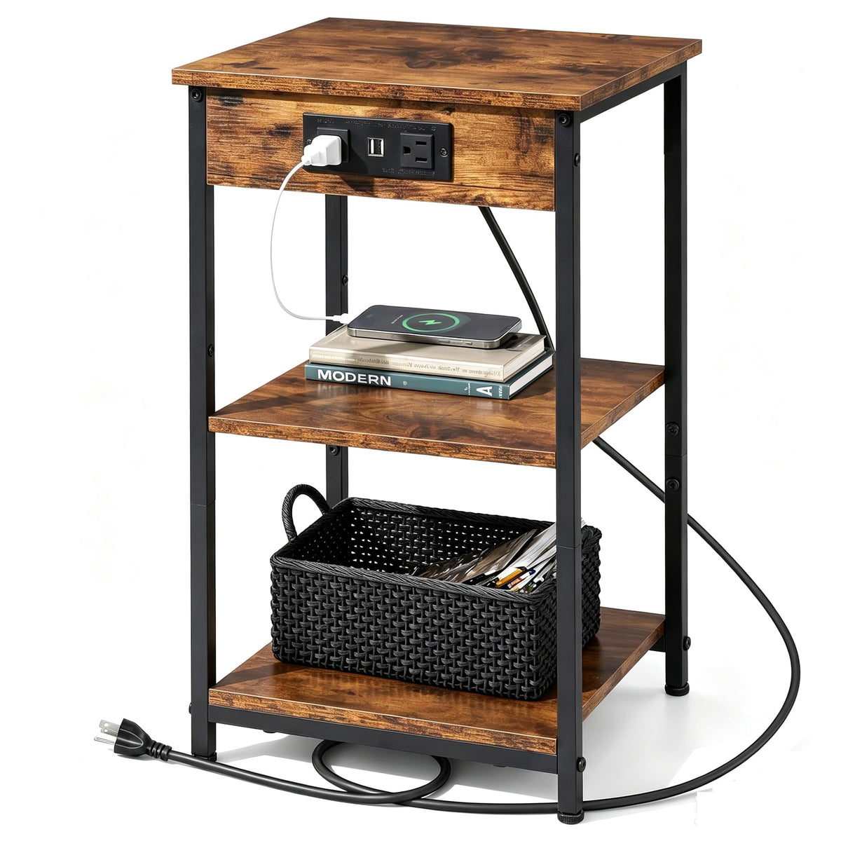 End Table with Charging Station Z91990