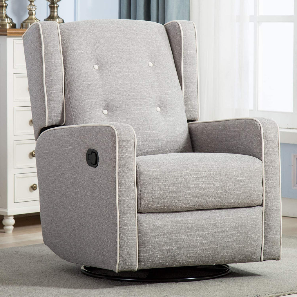 Grey Swivel Rocker Recliner Chair N5241