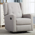 Grey Swivel Rocker Recliner Chair N5241