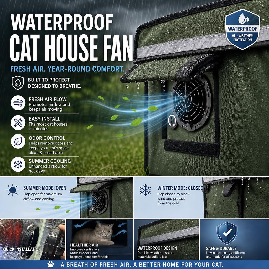 Waterproof Insulated Outdoor Cat House Y793