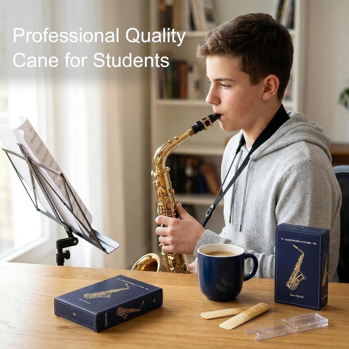 Alto Saxophone Reeds Strength 2.5 Natural Cane 10-Pack W296