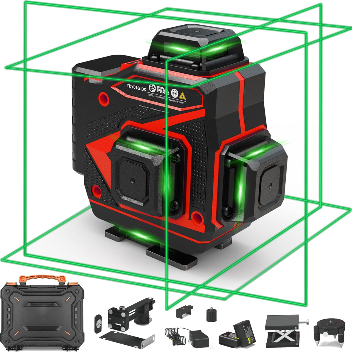 360 Self Leveling Green Beam Cross Line Laser Level L58440