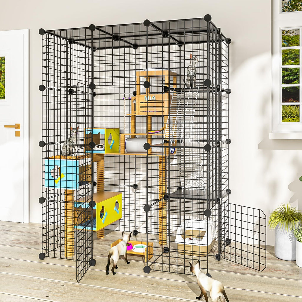 Large Detachable Metal Wire Cat Enclosure T2493