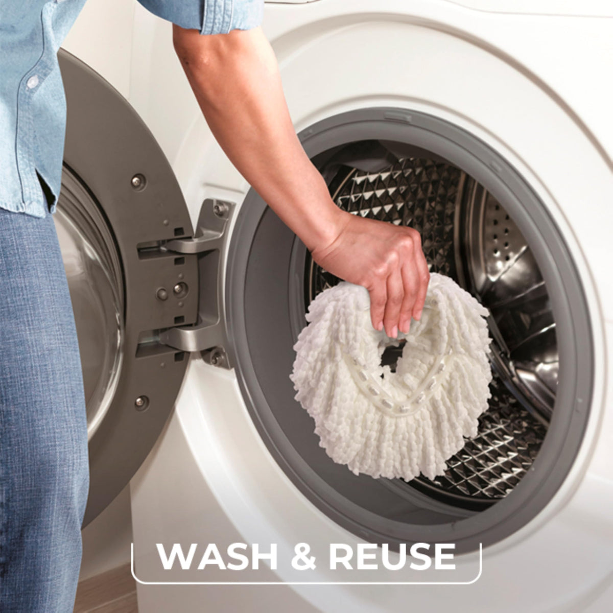 Microfiber Spin Mop & Bucket Floor Cleaning System with 2 Refills A3896