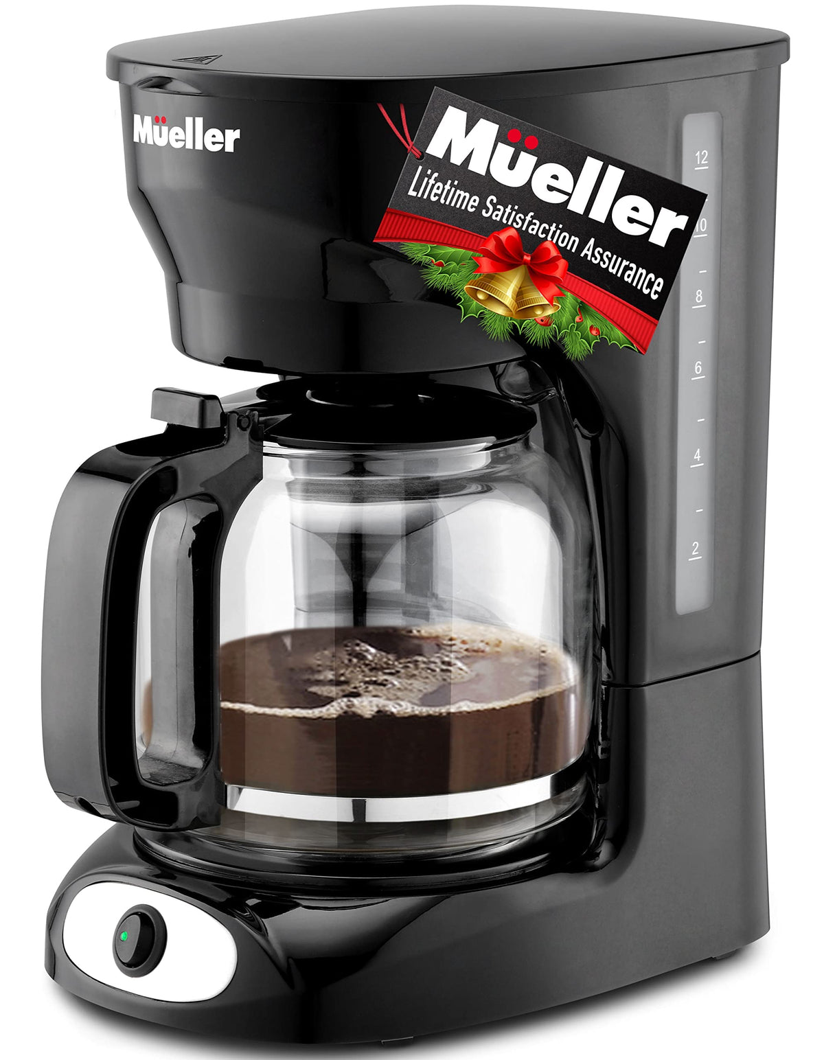 12-Cup Drip Coffee Maker with Glass Carafe W35927