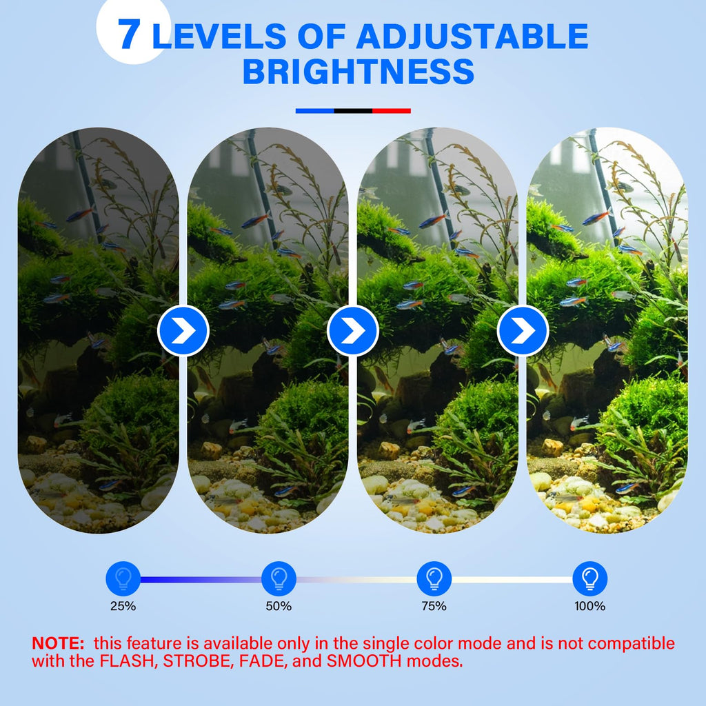 Aquarium Air Bubble Light and Magnetic Glass Clean Brush V75640