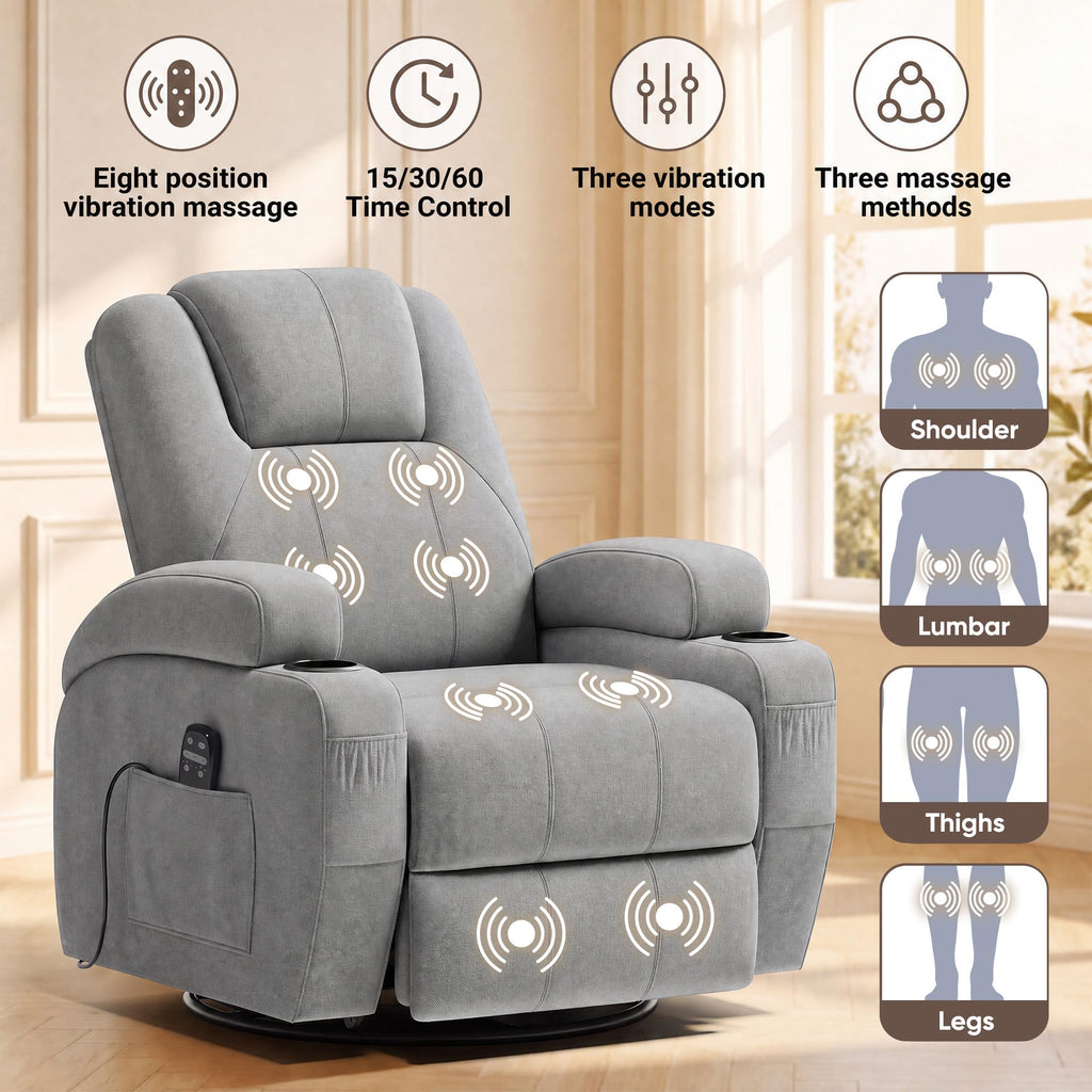 Rocking Recliner Chair with Massage K353402