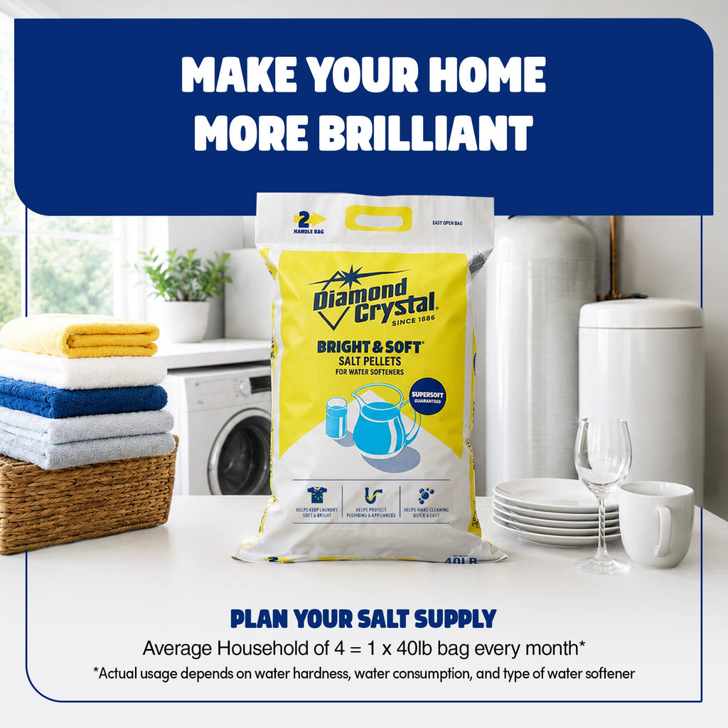 Water Softener Salt Pellets, 40 Pounds J107348