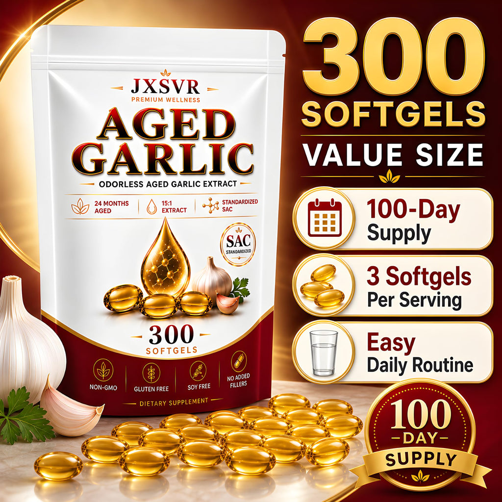 Aged Odorless Garlic Extract Softgels 300 Count R537757