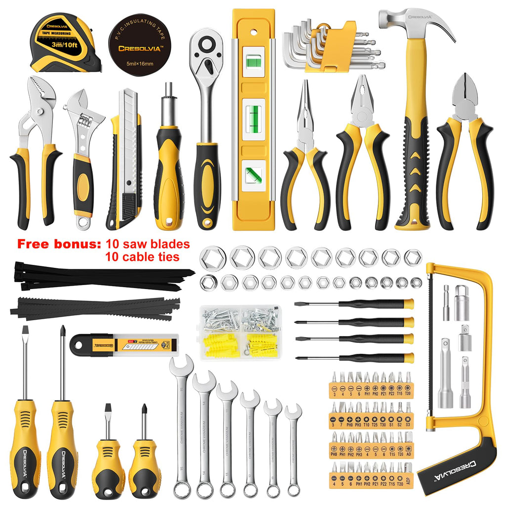199 Piece Tool Kit with Socket Wrench Tool Box Case K979