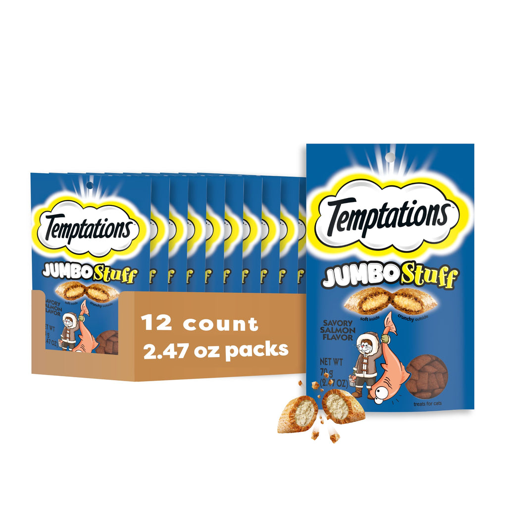 Salmon Crunchy & Soft Cat Treats 2.5 oz 12 Pack K488924