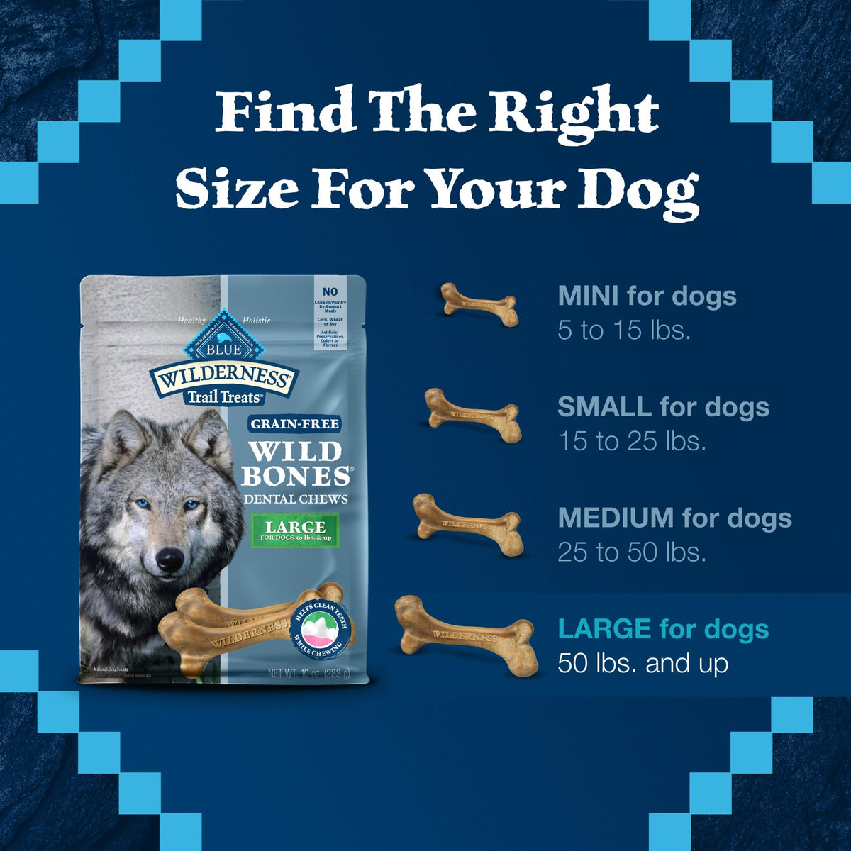 Grain-Free Large Dog Dental Chews O598