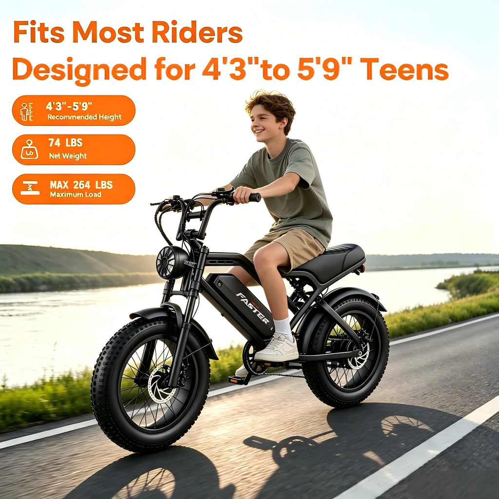 1000W 48V 16Ah Fat Tire Electric Bike C458397
