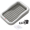 Inflatable Toddler Travel Bed Extra Large Gray O639