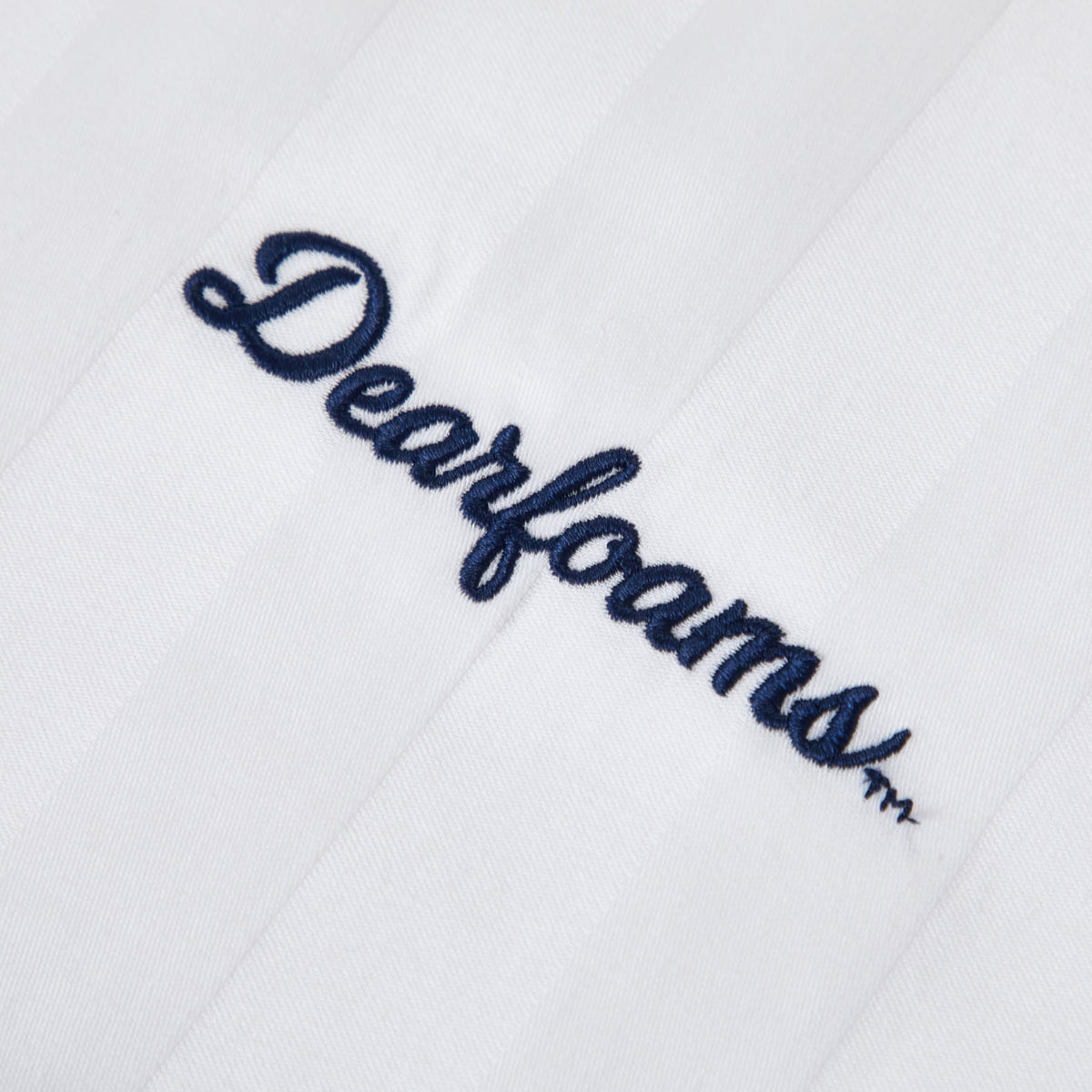 Set of 2 King Size Cotton Stripe Down Alternative Bed Pillows Z99700