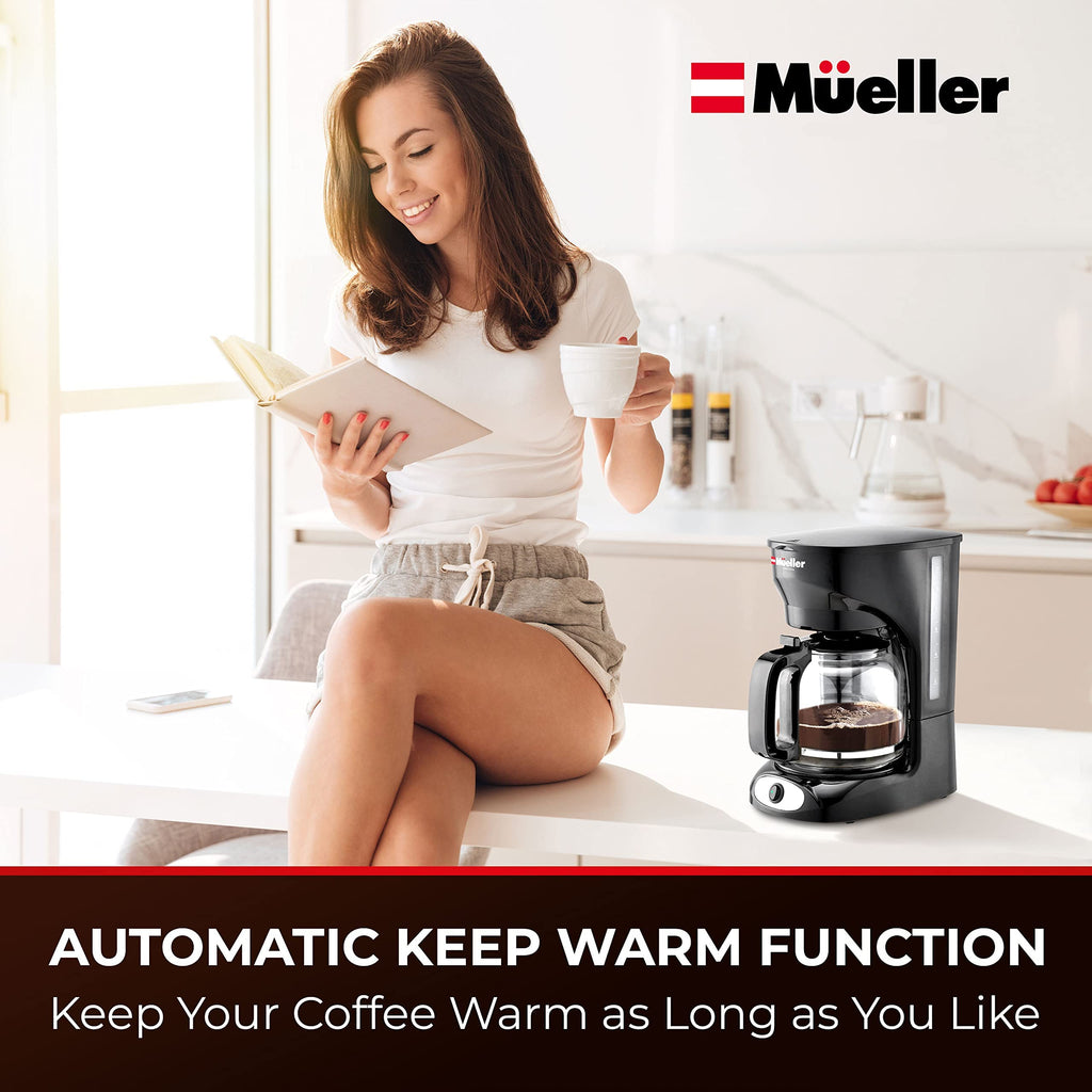 12-Cup Drip Coffee Maker with Glass Carafe W35927