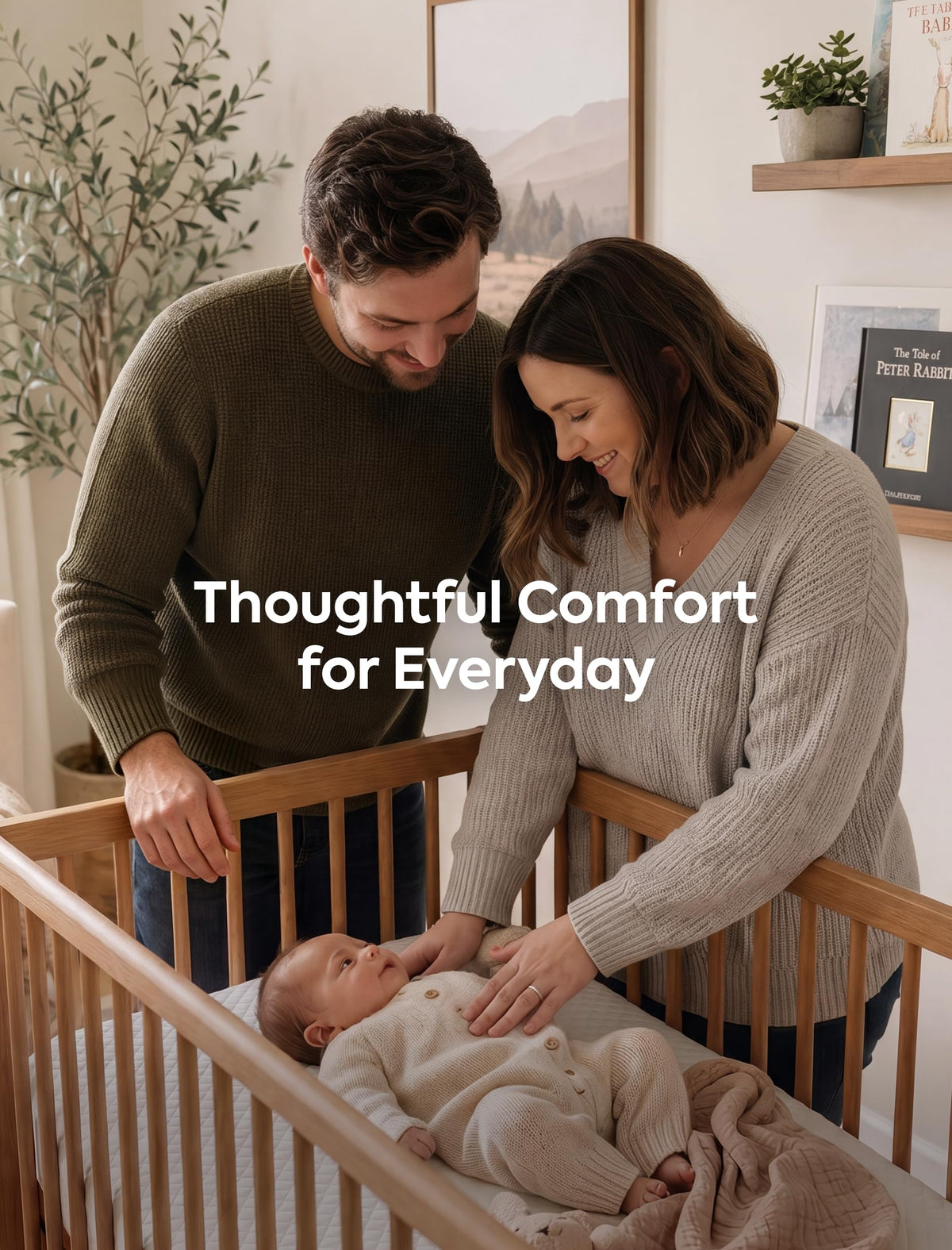 Dual-Sided Memory Foam Waterproof Crib Mattress I550