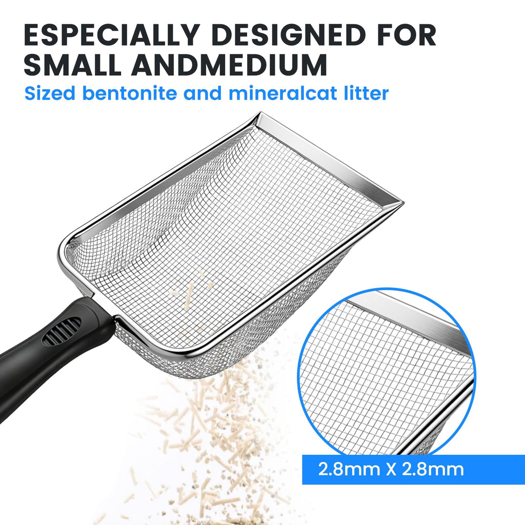 Stainless Steel Mesh Cat Litter Scoop 2.8mm Hole Z75801